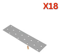 Hålplattor 160x40x2 mm, 18 st