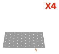 Hålplattor 200x100x2 mm, 4 st