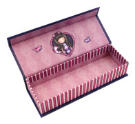 Bag Gorjuss Cheshire cat Box Purpur (20.2 x 4 x 7 cm)