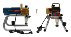 Luftlös färgspruta, 1500W ren kopparmotor, 3300 PSI maxtryck,Guld Blå
