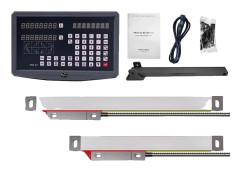 SNSNTDRO 2 Axlar DRO Set, Hög Precision Upplösning 5um, Mångsidig Tillämpning för Fräs- och Snabbmaskiner,DRO (1 NTS-S 1 NTS-M)