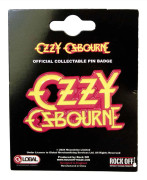 Ozzy Osbourne Pin Badge: Stacked Logo