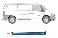 Dörr, Sidoinstallation, Höger Klokkerholm 3541172 - mercedes-benz vito buss [w638], vito skåp [w638] , v-klass [638/2]