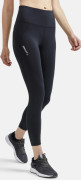 Craft Adv Essence High Waist leggings för kvinnor - Svarta - Utmärkt passform och vik - V midja - Mesh-element
