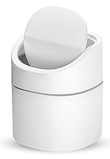Skrivbords papperskorg, Mini papperskorg i plast för skrivbord, Skrivbords papperskorg, Används för familjens vardagsrum, kök, sovrum