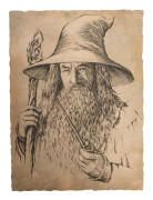 The Hobbit Art Print Portrait of Gandalf the Grey 21 x 28 cm