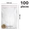 100-pack blixtlåspåsar - 100 x 150 mm - Kraftiga påsar med snäppstängning - För bättre organisation - Återförslutningsbar plast