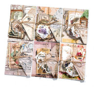 Vintage Scrapbooking Klistermärkesark 6 modeller med 100 ark vardera Bubbel Klistermärkepapper Vintage Journal Scrapbooking Statio