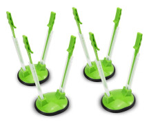 Set med 4 Justerbara Plastpåsehållare för Handsfree Användning