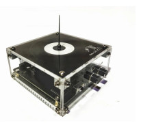 Musik Tesla Spole Båge Berörbar Trådlös Överföring Svart Plasma Högtalare med Ljus för Läromedel Gåvor 100?240V EU-kontakt