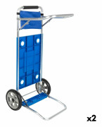 Multifunktionstrandvagn Aktiv aluminium Polypropen 50 x 105 x 52 cm (2 enheter)