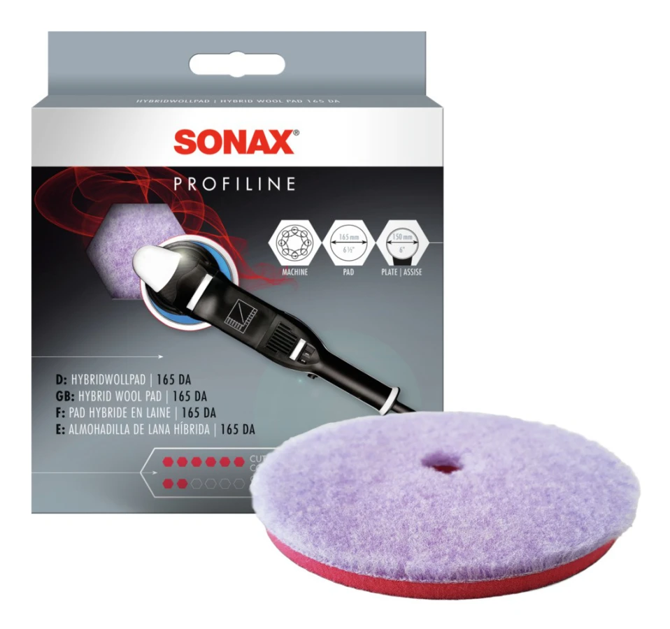 Sonax 04941000, Poleringsskiva, 16,5 cm, 16,5 cm, Lila, Röd