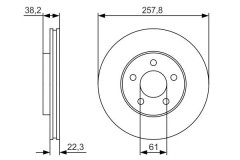 BOSCH 0 986 479 R56 Bromsskiva