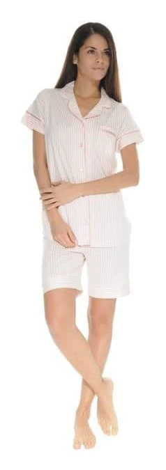 Pyjamadomstol - Rose Mary - 3918 - Maille - Randig - Elegant