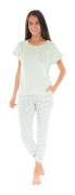 Pyjamakort grön Victorine Pyjamakort 6306