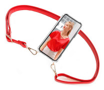 BOOM iPhone 14 Pro Max skal med mobilhalsband - Strap Red