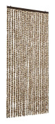 vidaXL Insektsdraperi beige och brun 90x220 cm chenille