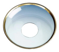 Ljusmanschett klar Slät Guldkant 80mm, 6-pack - Nybro