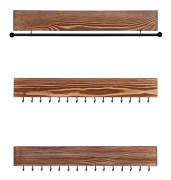 Smycken rack - vägghylla för smycken - arrangör - mörkbrun
