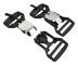 2-pack Magnetisk Spänne Silver - Snabbfäste för Väskor, Bälten och Taktisk Utrustning Model 2