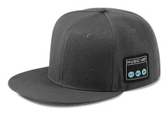 Hatt med Bluetooth-högtalare Justerbar Musikhatt Bluetooth-keps Dark Grey