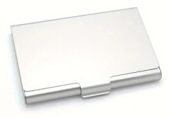 Smidig korthållare i aluminium - Stor - Silver - Plånbok Silver