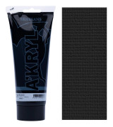 AKRYLFÄRG A'KRYL konstnärlig svart målning Renesans 200ml 27 SVART