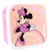 Matlåda - Vadobag - Minnie Mouse Fresh Bites - Rosa - 3 fack - Diskmaskinskompatibel