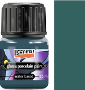 Pentart GREEN TURQUOISE färg för porslin, glas, metall, för keramik, 30ml