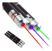 HA11743-Pekare laser LED med röda punkter. 5MW. 530nm. 405nm. 650nm. Interaktiv leksak för katt.