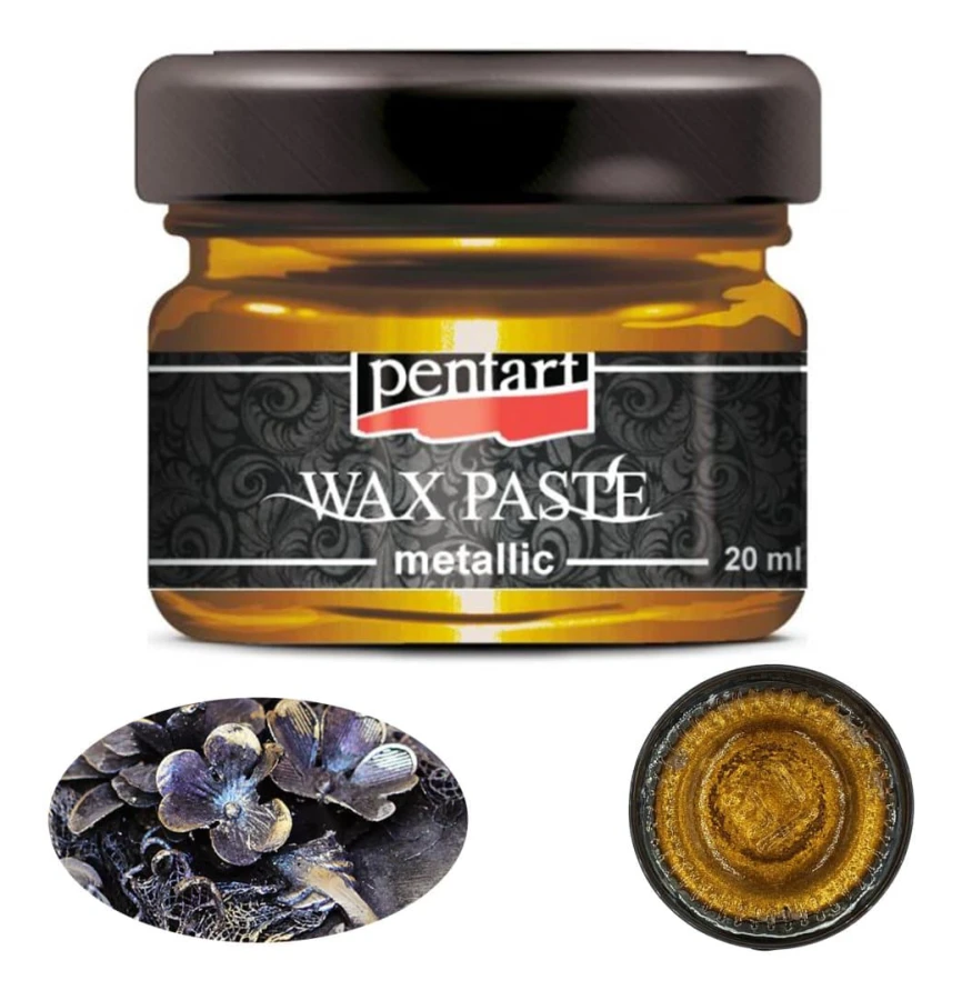 Pentart HONEY GULD metallic vaxpasta glansig täckande dekoration 20ml
