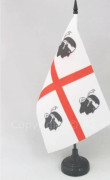 Bordflagga Sardinien 21x14cm - sardin - Italien Hög kvalitet