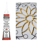 Pentart Relief Contour Paint för Målat glas 3D Effekt 20ml KOPPAR