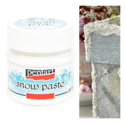 Tjock strukturell snöpasta Pentart snöimitation decoupage 50ml