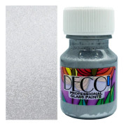 DECO' glasfärg kallmålat glasdekoration Renesans 181 SILVER 30ml