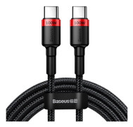 Baseus Cafule USB-C Kabel 100W, PD2.0 2m - Röd/Svart