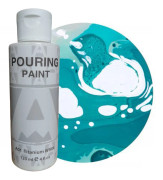 Akrylfärg för hällning AUREUO gjutning A01 TITANIUM WHITE 120ml