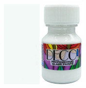 DECO' glasfärg kallmålat glas dekoration Renesans 100 VIT 30ml