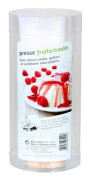 Fruktpress - Mousseline - Trä, Nylon och PVC - Vit - 1 styck - Dimensioner 3,5/6,5 x 9 cm