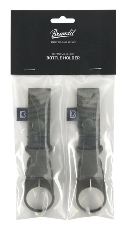 Brandit flaskhållare för bälte och MOLLE-ögla 2-pack Oliv