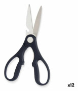 Sax Svart Silvrig Rostfritt stål 8,3 x 19,5 x 1,3 cm (12 antal)