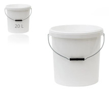 Pickle hink med metallöron Runt lock 20 liter