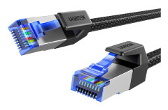 UGREEN NW153 Flätad nätverkskabel, Ethernet RJ45, Cat.8, F/FTP, 1,5 m (svart)