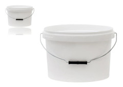 Pickle hink med metallöron Ovalt lock 18 liter