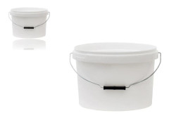Pickle hink med metallöron Ovalt lock 12 liter