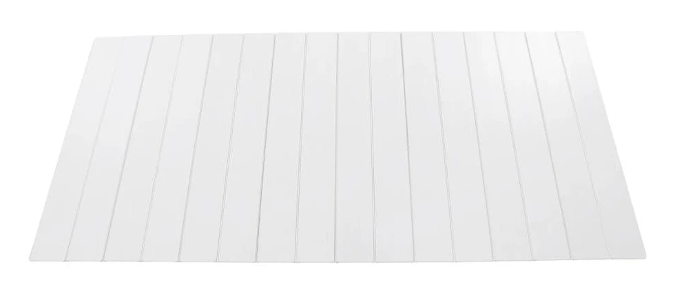 Badkarsskydd, Vattentålig PVC, Rostfritt Stålram,170x75cm, VIT