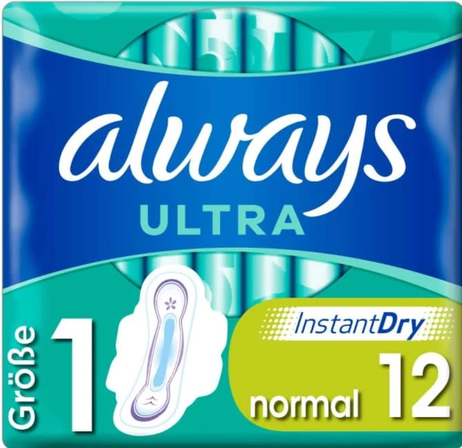 Alltid, Ultra Normal, Sanitetsbindor, 12-pack (IMPORT FRÅN TYSKLAND)