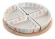 Snacksbricka DKD Home Decor 21,5 x 21,5 x 1 cm Multicolour Stengods