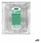Knivset Algon Återanvändningsbar Vit 10 antal 19,6 cm