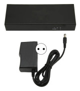 DVI Splitter 1 in 2 Out 4K 30 36bit Färg Förlustfri Överföring Dubbel Monitor Distribution Duplicator 100‑240V EU-kontakt